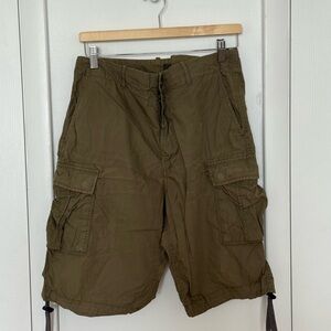 Diesel Men's Olive Green Cargo Shorts